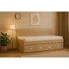 NEMO - postel 90x200cm, 1 zvýšené zadní čelo (včetně roštu) Dekor: olše, Úchytka: STANDARD (Dekor olše, Šířka 95, Výška 88)