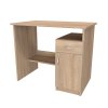 DELTA - psací stůl, 90x56cm Dekor: olše, Varianta: Levý (Dekor olše, Šířka 90, Výška 75)
