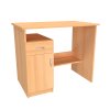 DELTA - psací stůl, 90x56cm Dekor: olše, Varianta: Levý (Dekor olše, Šířka 90, Výška 75)