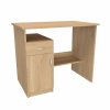 DELTA - psací stůl, 90x56cm Dekor: olše, Varianta: Levý (Dekor olše, Šířka 90, Výška 75)