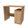 DELTA - psací stůl, 90x56cm Dekor: olše, Varianta: Levý (Dekor olše, Šířka 90, Výška 75)