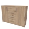 AURA 2 - komoda, 120x86cm Hloubka: 36cm, Dekor: olše (Dekor olše, Šířka 120, Výška 86)