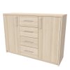 AURA 2 - komoda, 120x86cm Hloubka: 36cm, Dekor: olše (Dekor olše, Šířka 120, Výška 86)
