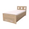 BENO - postel 80x200cm / 90x200cm Dekor: olše, Šířka pro matraci: 80cm, Varianta: Síla bočnice 18mm (Dekor olše, Výška 90)