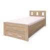 BENO - postel 80x200cm / 90x200cm Dekor: olše, Šířka pro matraci: 80cm, Varianta: Síla bočnice 18mm (Dekor olše, Výška 90)