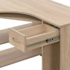 LUKY - počítačový stolek, 115x90cm Dekor: olše, Varianta: Pravý (Dekor olše, Šířka 115, Výška 75)