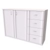 SIGMA 5 - komoda, 120x86cm Hloubka: 43cm, Dekor: bílá struktura (Dekor bílá struktura)
