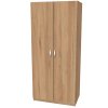 UNI - šatní skříň, 80x52x180cm Dekor: olše, Varianta: UNI 1 (Dekor olše, Šířka 80, Výška 180)