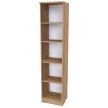 SEKTOR 10 - policový regál, 40x35x175cm Dekor: olše (Dekor olše, Šířka 40, Výška 175)