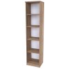 SEKTOR 10 - policový regál, 40x35x175cm Dekor: olše (Dekor olše, Šířka 40, Výška 175)