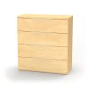 VARIO 4 - komoda, 80x86.5cm Dekor: olše, Úchytka: Černá (Dekor olše, Šířka 80, Výška 86.5)