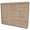 MAXIM 3 - šatní skříň, 210 až 270 x 61x214cm Šířka: 270cm, Dekor: dub grande (Dekor dub grande, Šířka 270cm)