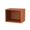 CUBE 6 - horní závěsná skříňka otevřená, 40x30cm Dekor: olše (Dekor olše, Šířka 40, Výška 30)
