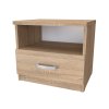 JONY 5 - noční stolek se zásuvkou a poličkou, 50x45x40.5cm Dekor: olše (Dekor olše, Šířka 50, Výška 45)