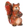 Veverka s oříškem - keramika, s barvenými lístky, oranžovo-hnědá (Barva Oranžová)