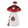 Domeček houbový - muchomůrka, dvojice, LED osvětlení (Barva Červená)