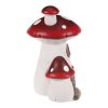 Domeček houbový - muchomůrka, dvojice, LED osvětlení (Barva Červená)