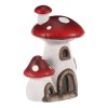 Domeček houbový - muchomůrka, dvojice, LED osvětlení (Barva Červená)