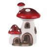 Domeček houbový - muchomůrka, dvojice, LED osvětlení (Barva Červená)