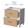 kuchynska dolna skrinka so zasuvkami sirka 70 cm 2 zasuvky ctwc6hjaogtxlkqg