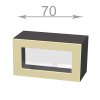 kuchynska horna vyklopna vitrina sirka 70 cm 1 dvierka duviicddtfvvlpli