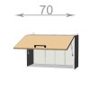 kuchynska horna vysoka vyklopna skrinka sirka 70 cm 1 dvierka mb7virtsmfstnphe
