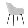 Jídelní židle, šedá, hladká látka, DCL-221 SIL2 (Barva Šedá)
