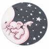 Dětský kusový koberec Kids 560 pink kruh (Rozměry koberců 120x120 (průměr) kruh)