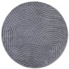 Kusový koberec New York 106206 Antracite kruh (Rozměry koberců 160x160 (průměr) kruh)
