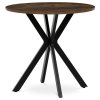 Kulatý jídelní stůl 80x80cm, mdf, divoký dub, HT-F4108 OAK (Barva Hnědá)