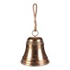 Zvonek - závěsná ozdoba, kov, zlatý (Barva Zlatá)