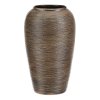 Váza keramická - zaoblená, 26 cm, hnědá (Barva Hnědá)