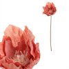 Čemeřice - umělý květ na stonku, cappuccino se třpytkami (Barva Oranžová)