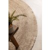 Kusový koberec Jute Braided 106006 Grey Brown kruh (Rozměry koberců 140x140 (průměr) kruh)