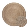 Kusový koberec Jute Braided 106006 Grey Brown kruh (Rozměry koberců 140x140 (průměr) kruh)