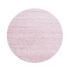 Kusový koberec Life Shaggy 1500 pink kruh (Rozměry koberců 80x80 (průměr) kruh)