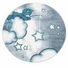 Dětský kusový koberec Kids 580 blue kruh (Rozměry koberců 120x120 (průměr) kruh)