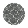 Kusový koberec Salsa Shaggy 3201 grey kruh (Rozměry koberců 160x160 (průměr) kruh)