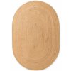 Kusový koberec Jute Braided 106005 Gold ovál (Rozměry koberců 160x230 ovál)