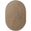Kusový koberec Jute Braided 106006 Grey Brown ovál (Rozměry koberců 160x230 ovál)