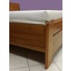 Postel ELZA 2 180cm, s roštem a s úložným prostorem (Varianta tmavý ořech)
