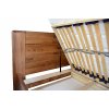 Postel ELZA 2 180cm, s roštem a s úložným prostorem (Varianta tmavý ořech)