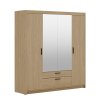 Skříň Enja 4D2S se zrcadlem dub olejovaný