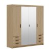 Skříň Enja 4D6S se zrcadlem dub olejovaný