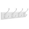 Věšák, dřevo, bílá, ABP-E1030 WT (Barva Bílá)