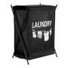 Koš prádelní - látkový, barva černá (Barva Černá)