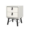 Noční stolek Rain 2s bílý MAT