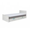 Postel AREST R05 90cm, s roštem a s úložným prostorem (Varianta dub kraft / šedá)