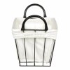 Koš kovový, s látkou. (Barva Černá)
