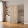 Šatní skříň NEW LIMA 77 (Varianta dub sonoma)